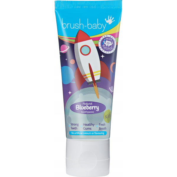 BRUSH BABY_Rocket pasta do zębów dla dzieci od 3 lat Blueberry 50ml