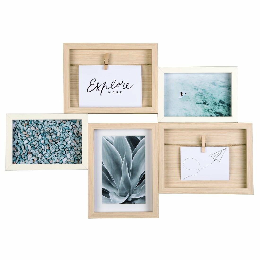 Hama 114655 Kalmar 50,5x36 Képkeret - Fehér/barna (114655)