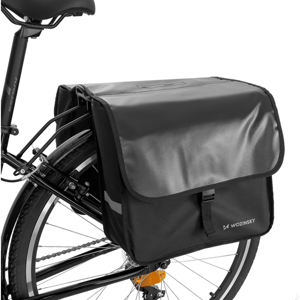  Wozinsky Wozinsky sakwa rowerowa na bagażnik podwójna 28 l czarna (WBB34BK)