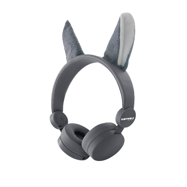 Kidywolf KIDYEARS Vezetékes fejhallgató levehető farkasfüllel - Szürke
