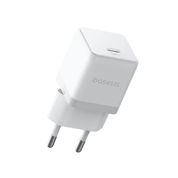 Baseus PALM hálózati töltő Type-C aljzat (30W, PD gyorstöltő 3.0) FEHÉR (P10111605213-00) (P10111605213-00)