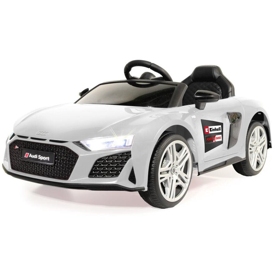 Jamara Audi R8 Spyder Zenélő Gyerek Elektromos sportautó LED fénnyel - Fehér (461805)