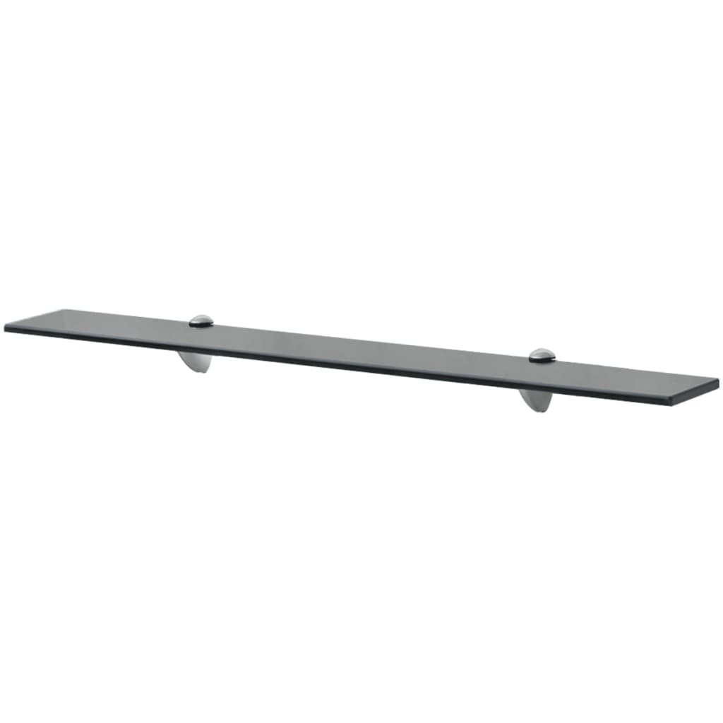 2 db lebegő üvegpolc 80 x 10 cm 8 mm (3051507)
