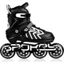 Rolki Spokey Khan rekreacyjne regulowane czarne r. 31-34
