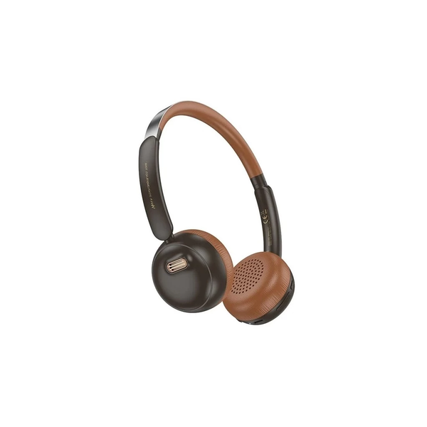 Căști Bluetooth Hoco W62, autonomie de 30 de ore, maro