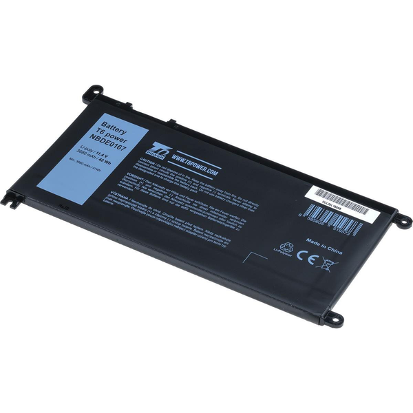 T6 Power a Dell Inspiron 13 5379 P69G001, Li-Ion, 3680 mAh (42 Wh), 11,4 V, 11,4 V
