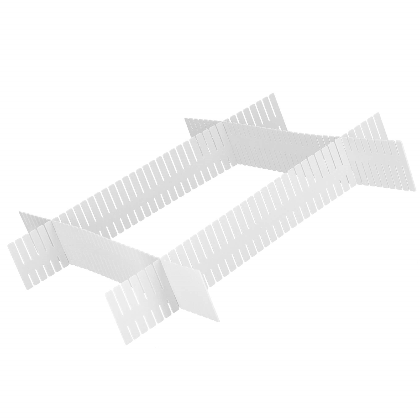 Springos HA5129 Műanyag fiókrendező betét 7 x 1,5 x 46cm 4db - Fehér (HA5129)