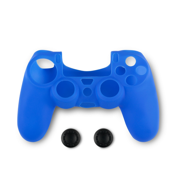 Spartan Gear PS4 Controller Szilikon Markolat és Thumbgrips védőburkolat - Kék