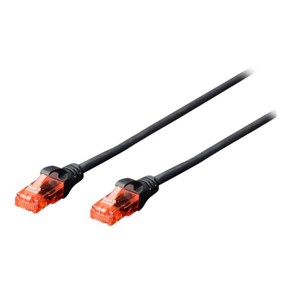 DIGITUS Patchkabel Cat6  U/UTP 2xRJ45  1.5m grau Hebelschutz