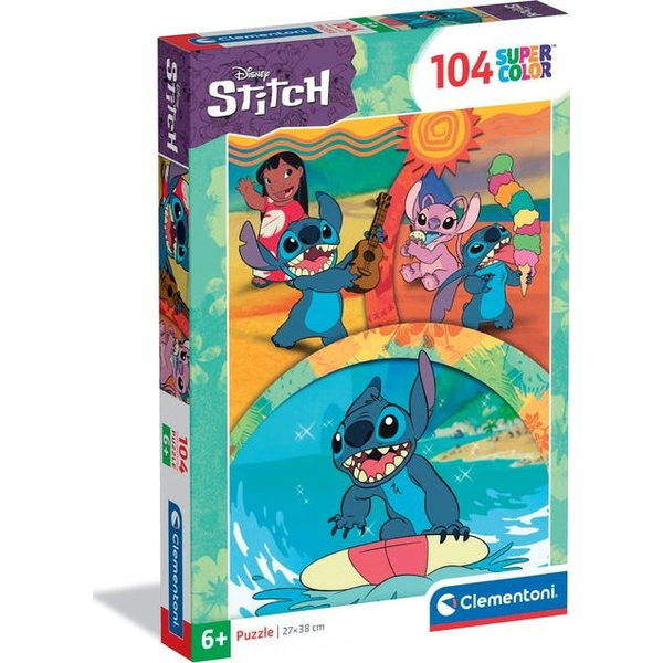 Clementoni Supercolor 25042 puzzle 104 pz Cartoni