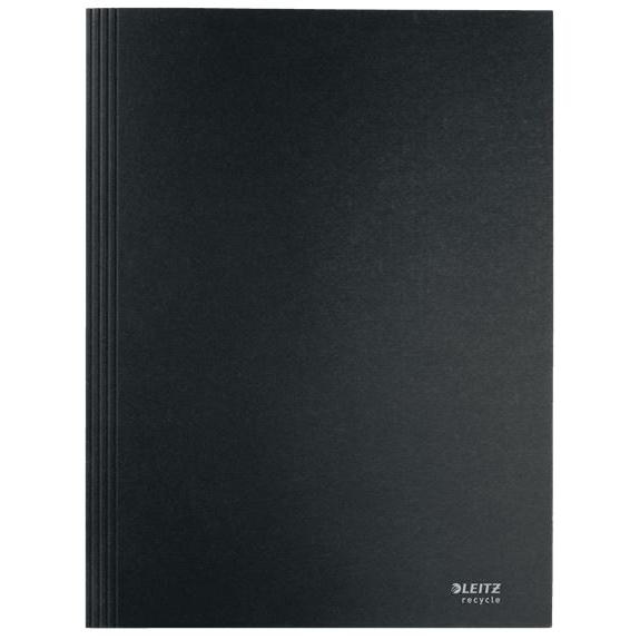 Leitz Recycle karbonsemleges karton 3-pólyás mappa fekete (39060095) (Leitz39060095)