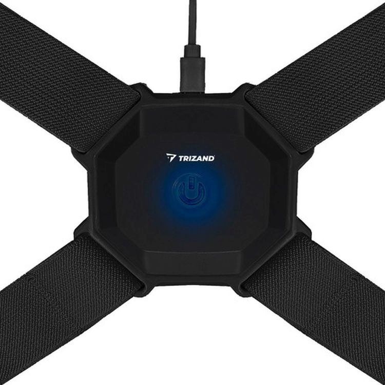 Trizand Univerzális testtartás javító beépített érzékelővel - Fekete (22758)