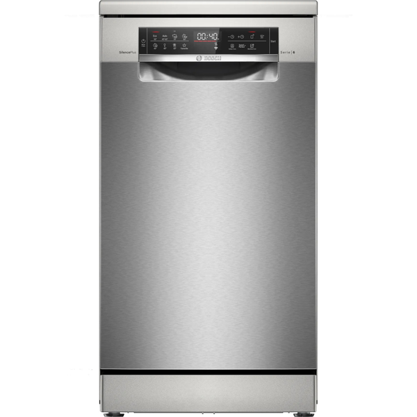 BOSCH SPS6EMI21E Serie|6 Szabadonálló mosogatógép | Silver-inox | 45 cm