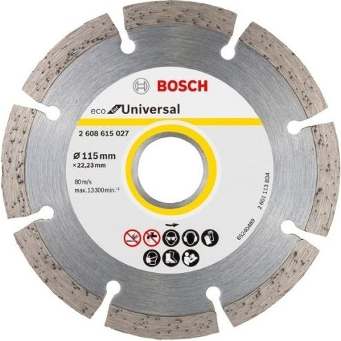 Bosch 2608615027 ECO For Universal Gyémánt Vágótárcsa - 115 x 22,23 mm (2608615027)
