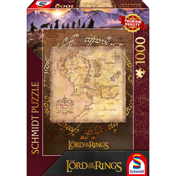 Schmidt Spiele Lord of the Rings - Középfölde 1000 darabos puzzle
