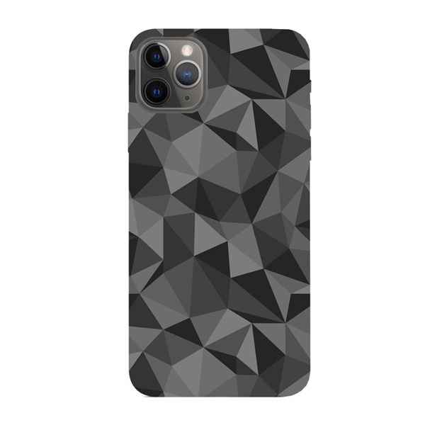 Szilikon telefonvédő (3D, gyémánt minta) FEKETE [Apple iPhone 11 Pro] (5996457903245)