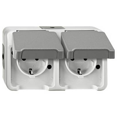 Merten Komplett Kettős dugaszoló aljzat MEG2321-8029 1 db (MEG2321-8029)