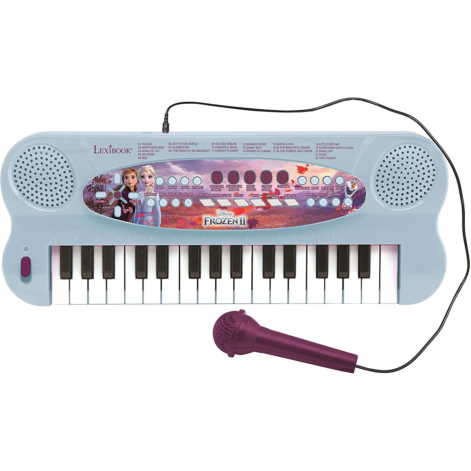 Lexibook: Jégvarázs Elektromos zongora mikrofonnal (K703FZ)
