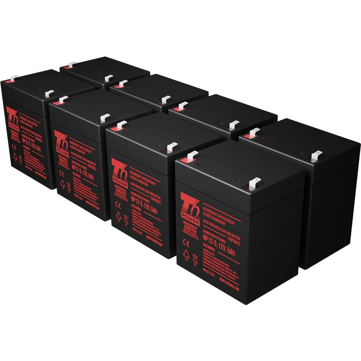 Battery set T6 Power for APC Smart-UPS SMT2200RMI2U, VRLA, 12 V (T6APC0020_v87052)