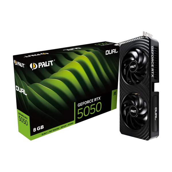 Palit NVIDIA RTX 5050 Dual 8GB GDDR6 videokártya (NE65050019P1-GB2070D)