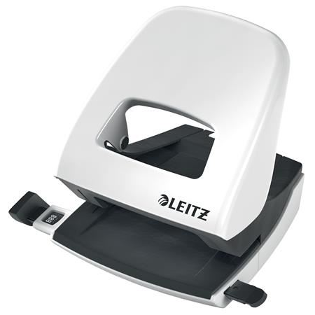 Leitz WOW 5008 děrovačka 30 listy Bílá