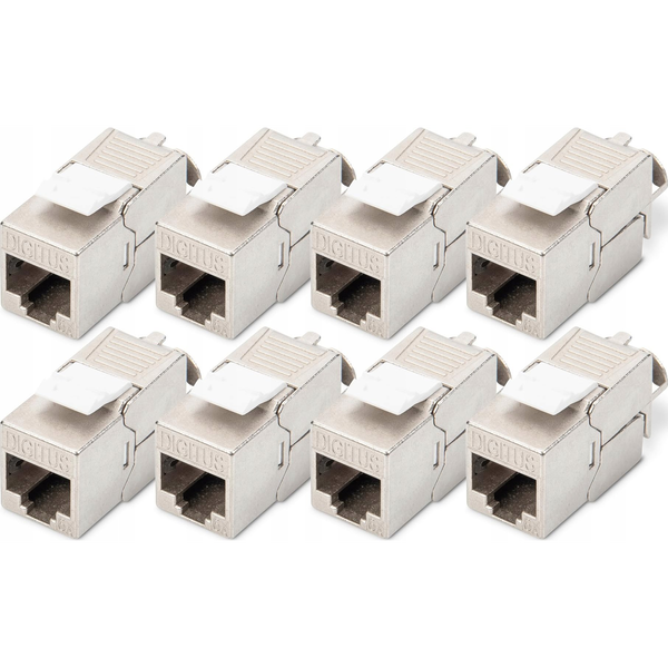DIGITUS Keystone Jack Cat6A/RJ45->LSA geschirmt 500MHz   8St