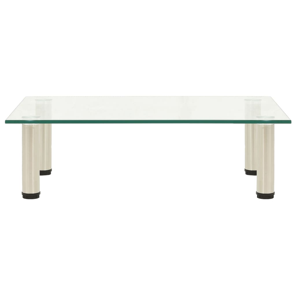 átlátszó edzett üveg TV-állvány 60 x 35 x 17 cm (322763)