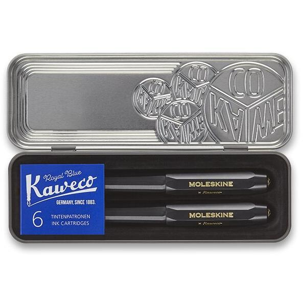 MOLESKINE Kaweco, szett, M - fekete (KAWPENSETMBK)