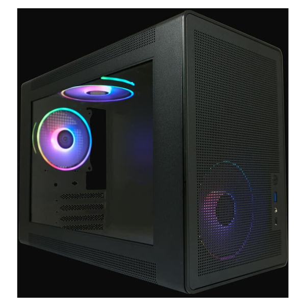 LC-Power 716MB Amplified X táp nélküli ablakos MT Mini Tower számítógépház fekete