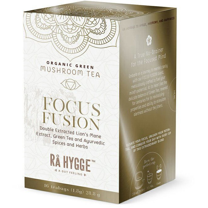 Ra Hygge BIO Focus Fusion zöld tea Lion´s mane-nel, 16 darab (5745000836345)