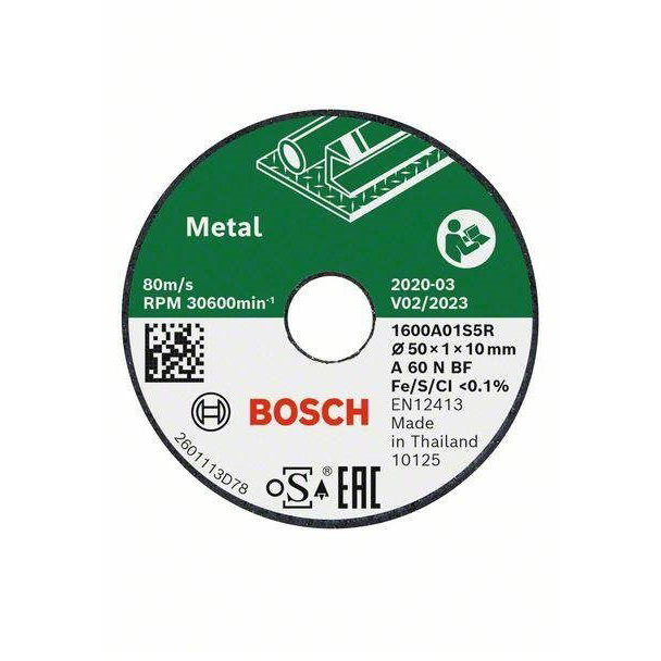 Bosch rozsdamentes acél vágókorongok Easy Cut&Grind (3 darab) (1.600.A01.S5Y)