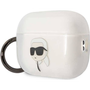Karl Lagerfeld 3D Logo NFT Karl Head TPU Apple Airpods Pro 2 Szilikon Tok Fehér