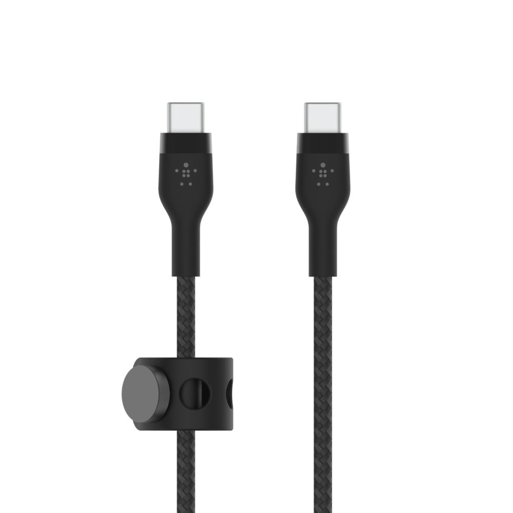 Belkin BOOST CHARGE PRO Flex USB-C - USB-C kábel 2m fekete (CAB011bt2MBK) (CAB011bt2MBK)