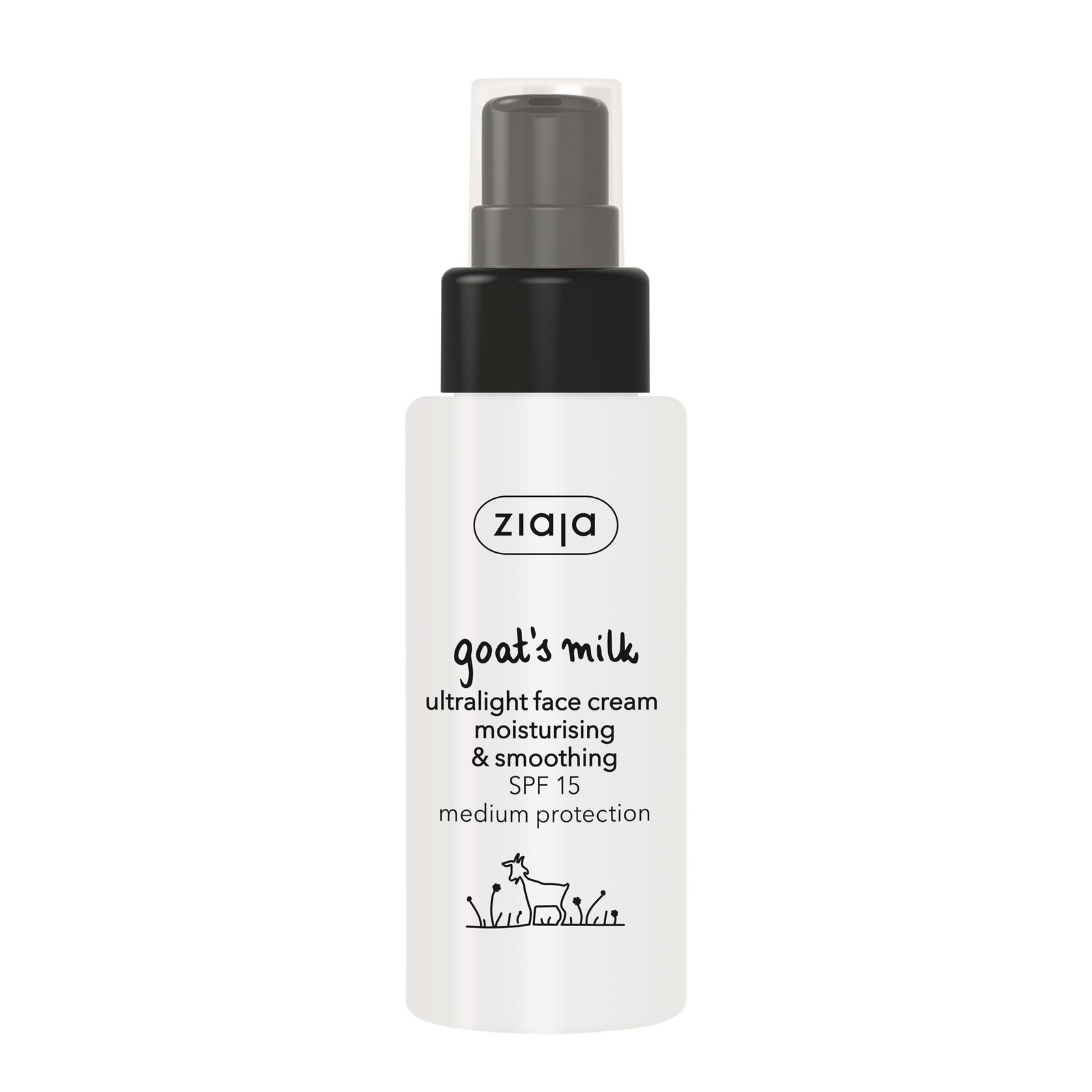 ZIAJA Kecsketej simító nappali krém SPF15 Ultra Light Formula 50 ml (5901887043744)