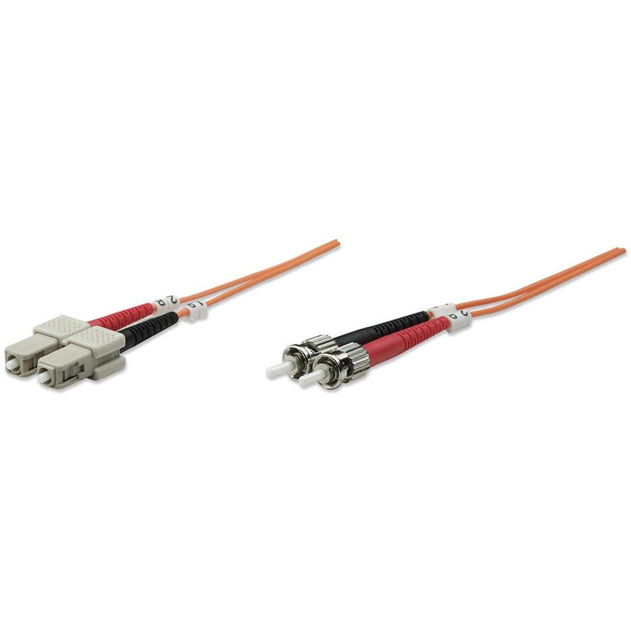 Intellinet 3.0m ST-SC M/M optický kábel 3 m OM2 Oranžová (470124)