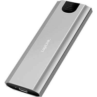 LogiLink Merevlemez-ház, M.2 NVMe (PCIe) SSD-k, USB 3.2, Gen 2, akár 10 Gbit/s, USB-A+C, ezüst (UA0439)