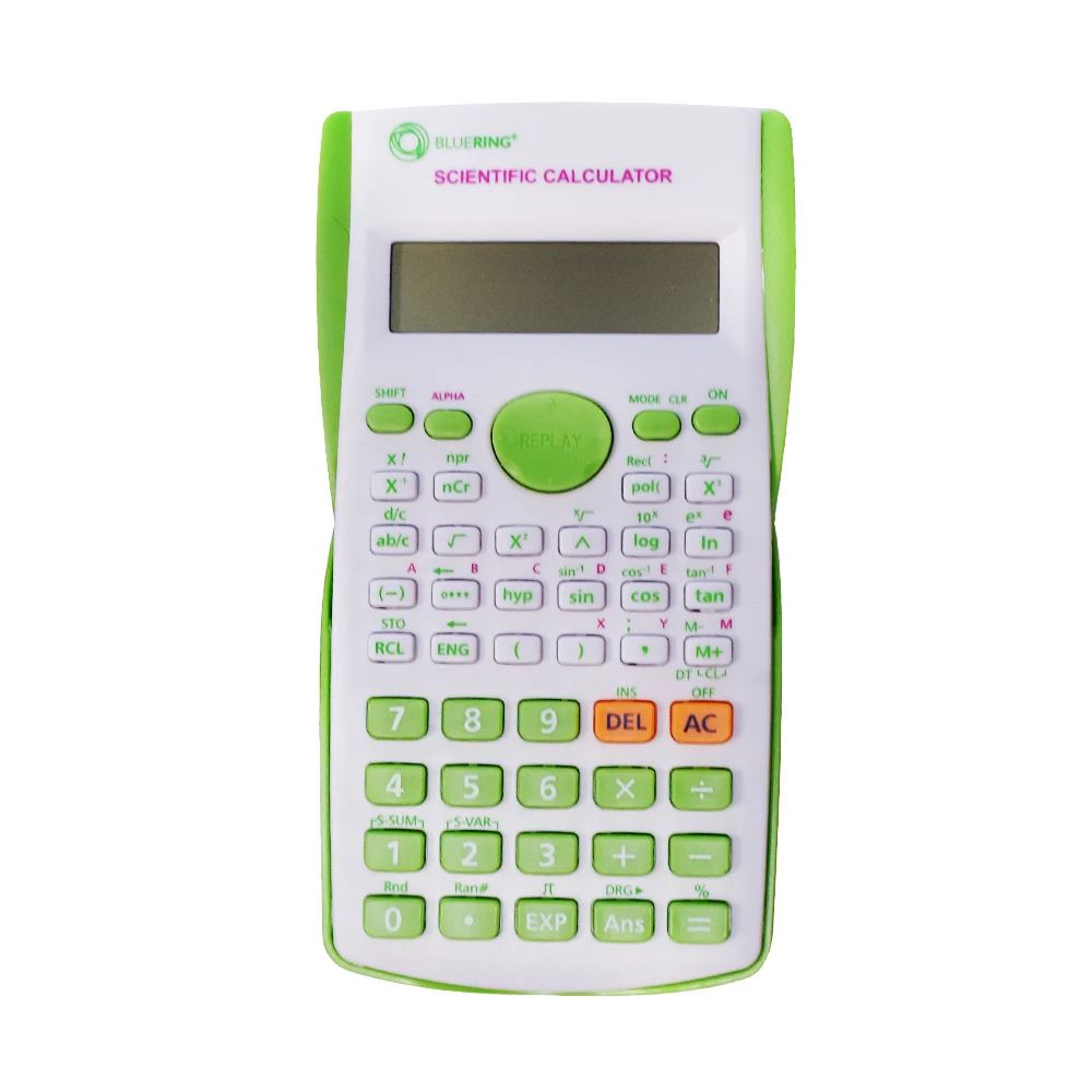Bluering 240 funkciós tudományos számológép fehér-zöld (50277) (bluering50277)