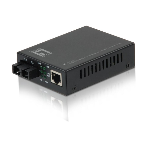 LevelOne GVT-2001 μετατροπέας δικτυακών μέσων 1000 Mbit/s 850 nm Πολλαπλών λειτουργιών Μαύρος (Μαύρο)