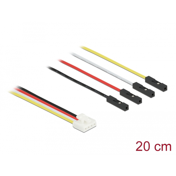 Delock Conversion IOT Grove Kabel 4 Pin Stecker zu 4 x Jumper Buchse 20 cm