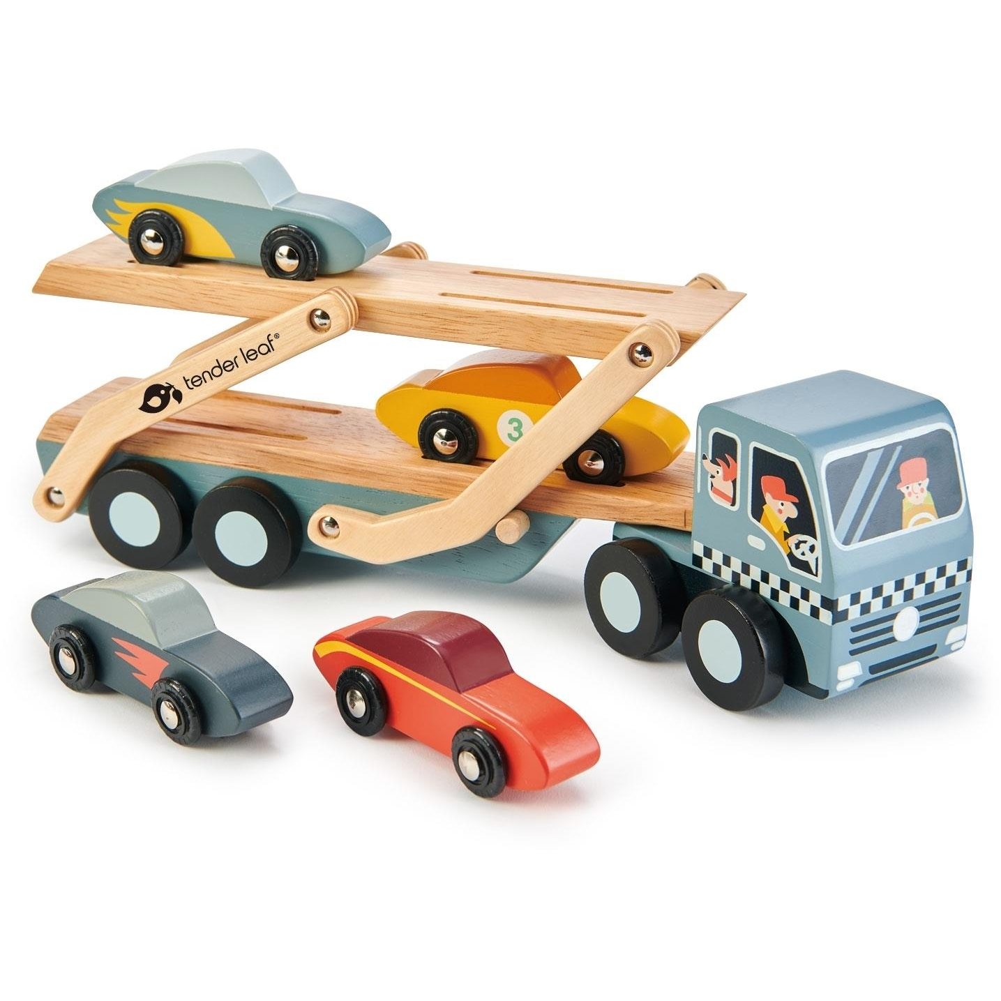 Tender Leaf Wooden Car Transporter (TL8346)