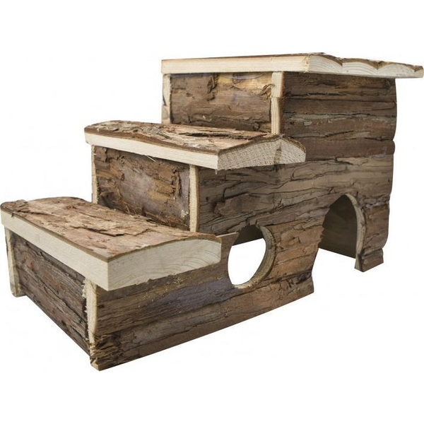 Panama Pet Domek pod schodami dla gryzoni, drewniany, 29x18x18cm