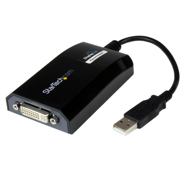 StarTech.com USB2DVIPRO2 Adaptador gráfico USB 1920 x 1200 Pixeles Negro