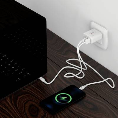 SKROSS Power Charger 65W PD GaN Combo+ EU USB-s töltőkészülék 65 W 1x USB-A, 2x USB-C Power Delivery Fehér Beltér (SKKT0465WPDEUCN) (SKKT0465WPDEUCN)