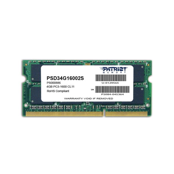 Patriot Signature 4GB DDR3 1600MHz SO-DIMM RAM памет за лаптоп