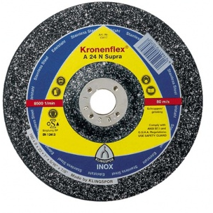 Klingspor Tarcza do szlifowania stali wypukła 230x6x22mm A24 N SUPRA - 45075A