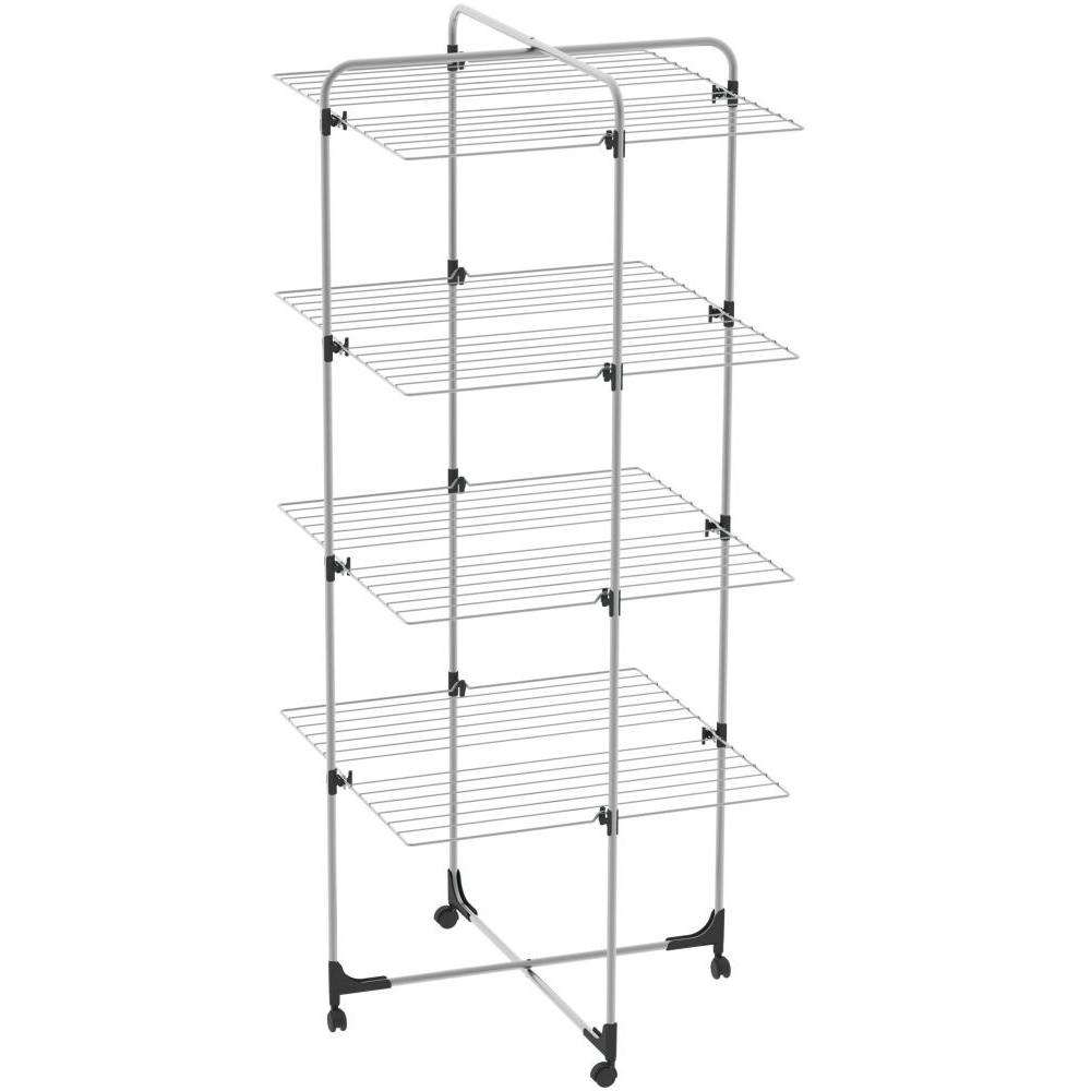 Colombo Icaro Négyszintes Összecsukható Ruhaszárító torony 70 x 156 x 66,5 cm - Sötétszürke (ST194/4)