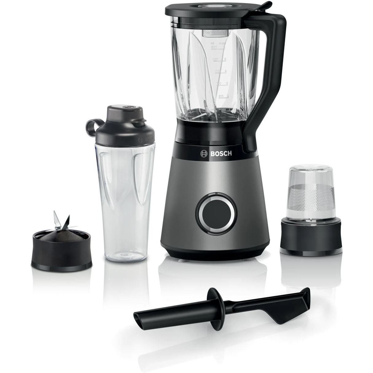 Bosch Serie 4 MMB6177S mixér 1,5 L Stolný mixér 1200 W Čierna, Strieborná (MMB6177S_)