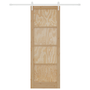 Ușa glisantă cu set de accesorii 83x232 cm din lemn masiv de pin, Ușa interioară "ORKDAL" 83x232x4 cm din lemn masiv de pin