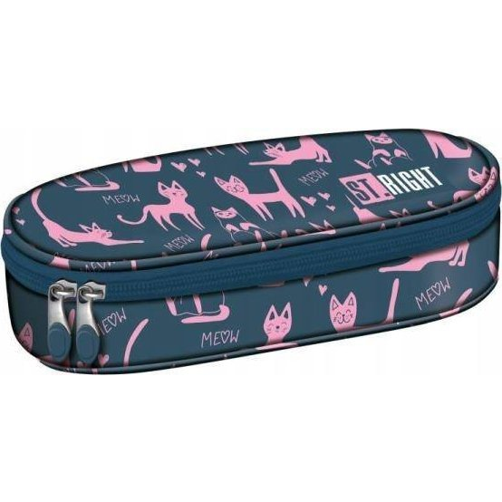 Majewski St. Right Ovális Cicás Tolltartó - Lazy Cats (5903235652356)