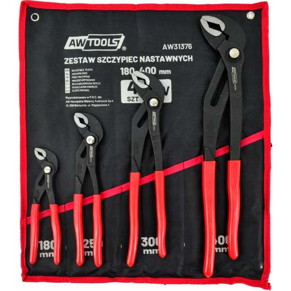 AWTOOLS ZESTAW SZCZYPIEC NASTAWNYCH 4szt. (7/10/12/16")